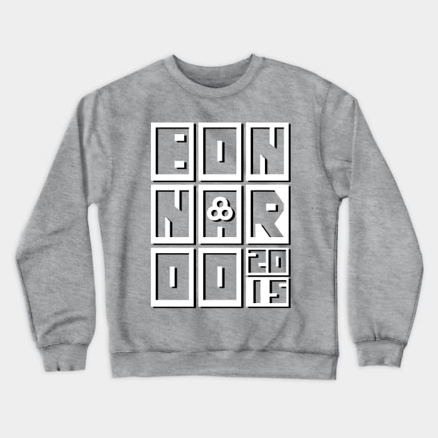 Bonnaroo 2015 (monotone style) Crewneck Sweatshirt by robotface